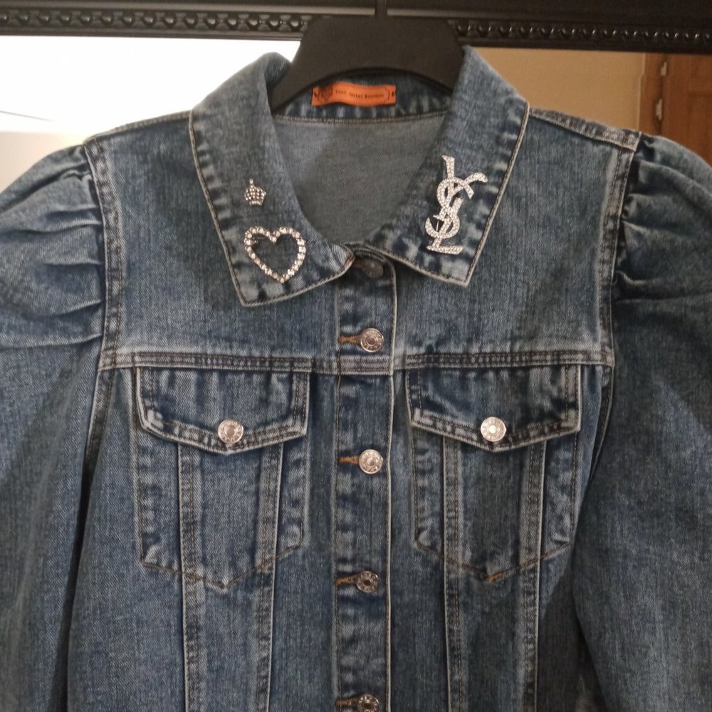 Puff Sleeve Jean Jacket